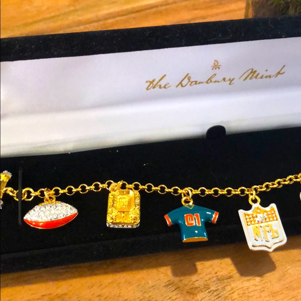 Retired Danbury Mint NFL Miami Dolphins bracelet